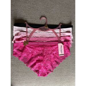 Juicy Couture 5-pack heart lace panties size XL